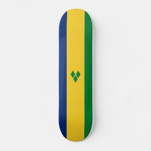 Saint Vincent Flag Skateboard (Vorderseite)
