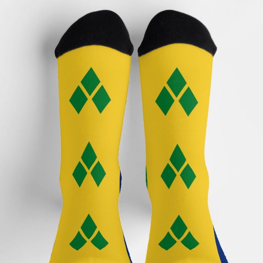 Saint Vincent Flag Socken (Oben)