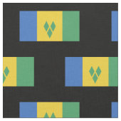 Saint Vincent Flag Stoff (Nahaufnahme)