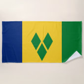 Saint Vincent Flag Strandtuch (Vorderseite)