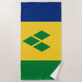 Saint Vincent Flag Strandtuch (Vorderseite)