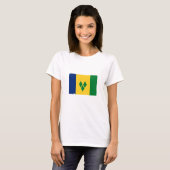 Saint Vincent Flag T-Shirt (Vorne ganz)