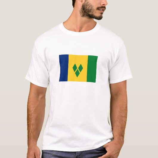 Saint Vincent Flag T-Shirt (Vorderseite)