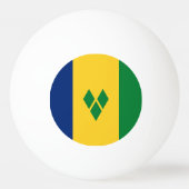 Saint Vincent Flag Tischtennisball (Rückseite)