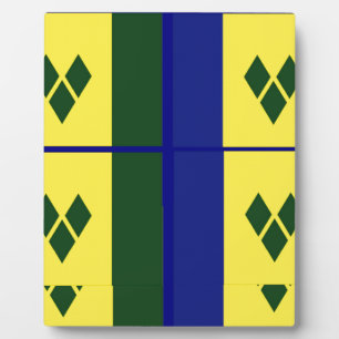 Saint-Vincent-Flagge Fotoplatte