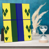 Saint-Vincent-Flagge Fotoplatte (Seite)