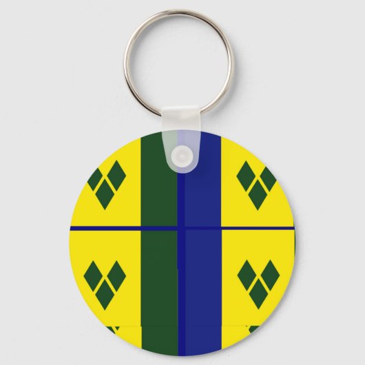 Saint-Vincent-Flagge Schlüsselanhänger (Vorderseite)