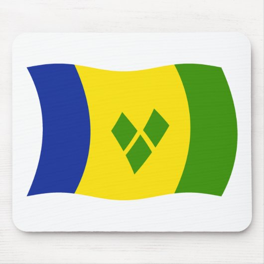Saint Vincent Grenadinen Flag Mauspad (Vorne)