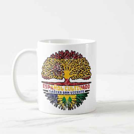 Saint Vincent Grenadines Vincentian Spanien Spanis Kaffeetasse (Links)