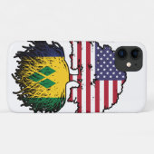 Saint Vincent Vincentian American USA Tree Roots Case-Mate iPhone Hülle (Rückseite (Horizontal))
