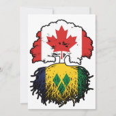 Saint Vincent Vincentian kanadischer Tree Root Einladung (Vorderseite)