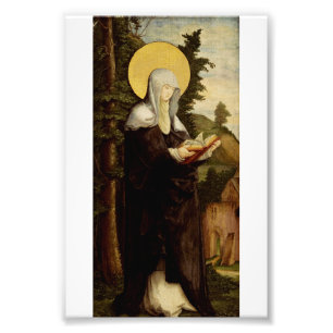 Saint Walpurga Mittelalterliches angelsächsisches  Fotodruck