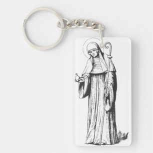 Saint Walpurga Mittelalterliches angelsächsisches  Schlüsselanhänger