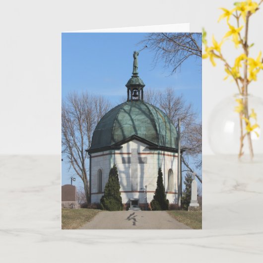 "Saint Wenceslaus Friedhof Crypt" Sympathie Karte  (Gelbe Blume)