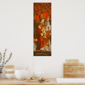 Saint Wolfgang - Tiroler Kunstgedicht Poster (Küche)