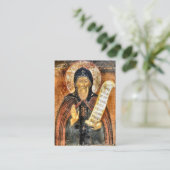 Saint Xenophon of Robeika Orthodox Prayer Card Platzkarte (Stehend Vorderseite)