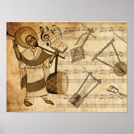 Saint Yared & The Ethiopian Music Instruments Poster