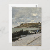 Sainte-Adresse by Monet - Bewölkte See Postkarte (Vorne/Hinten)