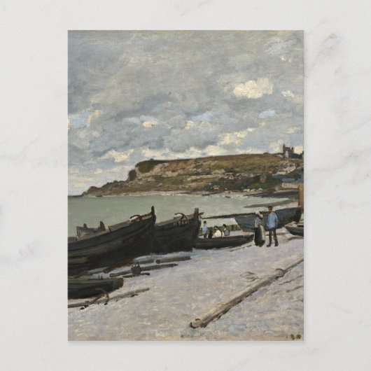 Sainte-Adresse by Monet - Bewölkte See Postkarte (Vorderseite)