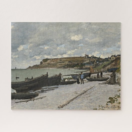 Sainte-Adresse by Monet - Bewölkte See Puzzle (Horizontal)