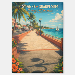 Sainte-Anne Guadeloupe Ozeanblick Magnet