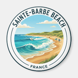 Sainte-Barbe-Strand Frankreich Magnet