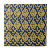 Sainte-Chapelle Fleur de Lys Keramik Tile Fliese (Vorderseite)