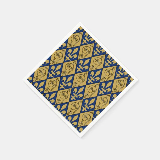 Sainte-Chapelle Fleur de Lys Napkins Serviette (Ecke)
