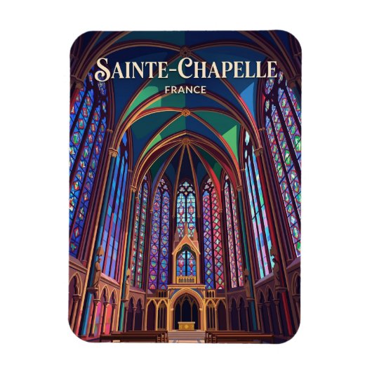 Sainte-Chapelle Frankreich Magnet (Vertikal)