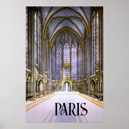 Sainte-Chapelle in Paris (1900) Poster (Vorne)