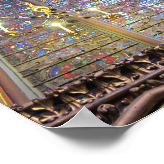 Sainte-Chapelle - Paris Poster (Ecke)