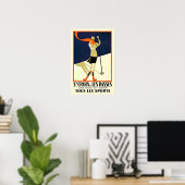 Sainte Croix Les Rasses Ski Sports Poster (Heimbüro)