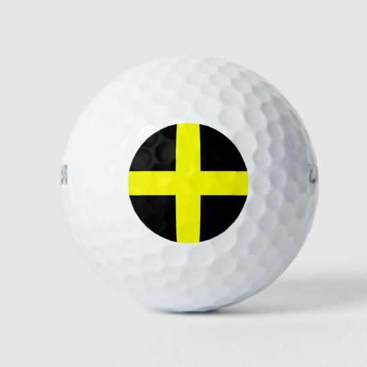 Sainte david Fahne Golfball (Vorderseite)