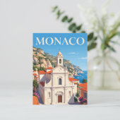 Sainte-Dévote-Kirche Monaco Postkarte (Stehend Vorderseite)