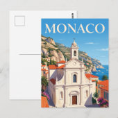 Sainte-Dévote-Kirche Monaco Postkarte (Vorne/Hinten)