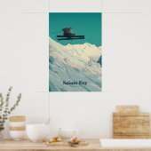 Sainte Foy Tarentaise Skigebiet Reiseplakat Poster (Küche)