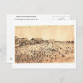 Saintes-Maries mit Friedhof, Van Gogh Fine Art Postkarte (Vorne/Hinten)