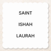 #SAINTISHAHLAURAH UNTERSETZER (Vorderseite)