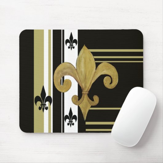 Saints Black and Gold Lilie Mousepad (Mit Mouse)