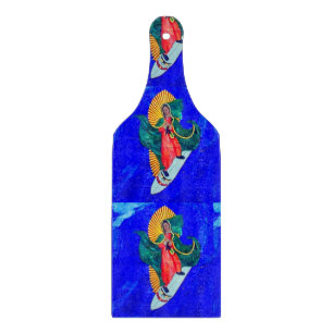 Saints blauer Wellenschneider Schneidebrett