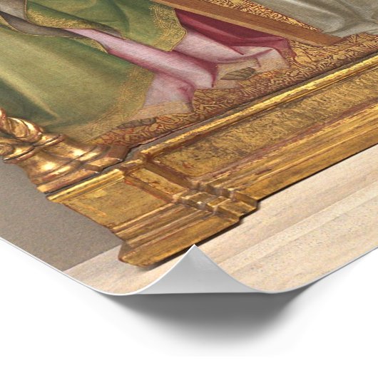 Saints Triptych - Agnolo Gaddi Kunstgewerbe Poster (Ecke)