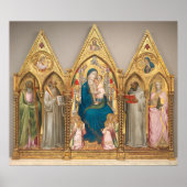 Saints Triptych - Agnolo Gaddi Kunstgewerbe Poster (Vorne)