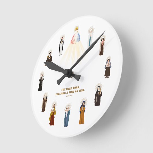 Saints Wall Clock Runde Wanduhr (Winkel)