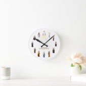 Saints Wall Clock Runde Wanduhr (Zuhause)