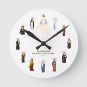 Saints Wall Clock Runde Wanduhr (Vorderseite)