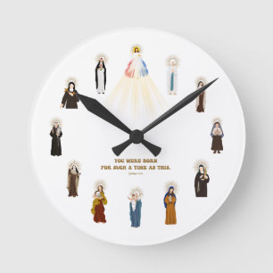 Saints Wall Clock Runde Wanduhr