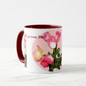 SaintTherese Zitat-Rosen-Tasse Tasse (Vorderseite Links)