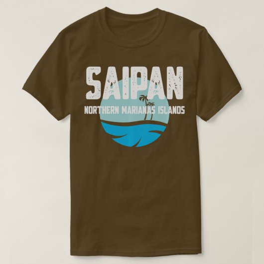 Saipan CNMI Sun und Sea Long Sleeve T-Shirt (Design vorne)