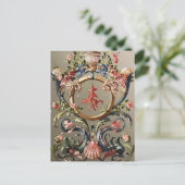 SAISHELLE, KRALLEN, DOLPHINE, ANTIQUE WIRBEL FEIERTAGSPOSTKARTE (Stehend Vorderseite)