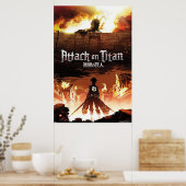 Saison 1 Angriff auf Titan Poster (Küche)